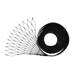 Lanková sieť, 0,8 x 5 m, oko 60 x 104 mm, ø 2 mm, AISI 304 Lanková sieť, 0,8 x 5 m, oko 60 x 104 mm, ø 2 mm, AISI 304